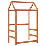 vidaXL Ensemble Lit de Jour 3 Pièces Cire marron Bois de pin massif