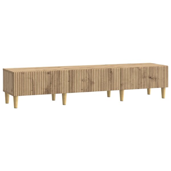 vidaXL Meuble TV 147 x 34 5 x 30 cm Chêne artisanal Bois d'ingénierie