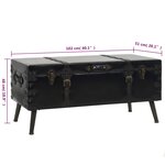 vidaXL Table basse en bois d'ingénierie 102 x 51 x 48 cm