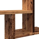 vidaXL Étagères murales 2 Pièces vieux bois 50x12x50 cm bois d'ingénierie