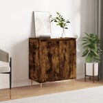 vidaXL Buffet Chêne fumé 60x35x70 cm Bois d'ingénierie