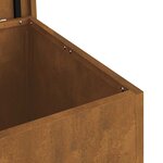 vidaXL Boîte de Rangement Extérieure Marron 55 x 50.5 x 50 cm