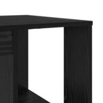 vidaXL Bureau Chêne noir 130 x 50.5 x 75 cm Bois d'ingénierie