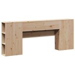 vidaXL Tête de lit avec rangement 200 cm bois massif de pin