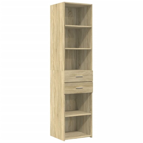 vidaXL Buffet haut chêne sonoma 45x42 5x185 cm bois d'ingénierie