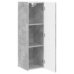 vidaXL Meuble TV mural 2 Pièces Béton 30 x 31 x 100 cm Bois d'ingénierie