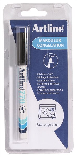 Marqueur permanent spécial congélation ARTLINE 'EK-770' noir ARTLINE