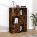 vidaXL Armoire de rangement Chêne fumé 60x29 5x90 cm