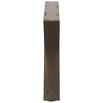 vidaXL Pieds de table basse 2 pièces Acier naturel 60 x (30-31 3) cm Acier