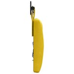 vidaXL Tête de lit suspendue Jaune Velours