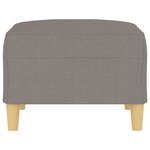 vidaXL Repose-pied Taupe 70x55x41 cm Tissu