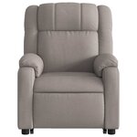 vidaXL Fauteuil inclinable taupe tissu