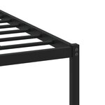 vidaXL Cadre de lit en métal sans matelas chêne fumé 75x190 cm