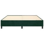 vidaXL Cadre de lit vert foncé 200x200 cm velours