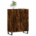 vidaXL Buffet chêne fumé 69 5x34x90 cm bois d'ingénierie