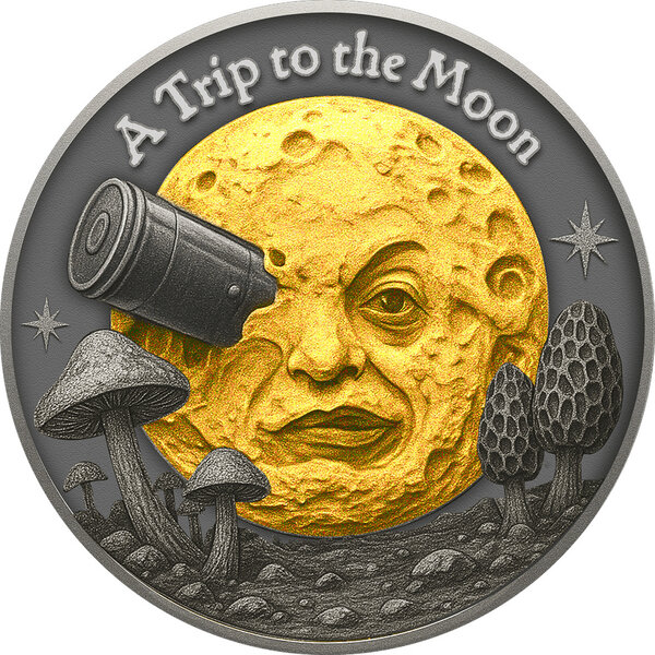 Monnaie TRIP TO THE MOON Silent Film Classics 1 Oz Argent 1$ Niue 2025