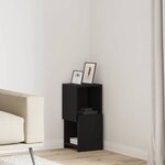 vidaXL Meuble d'angle Blanc 25 5x25x55cm Bois d'ingénierie