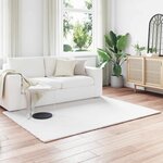 vidaXL Tapis en Fourrure Synthétique de Lapin Olite Blanc 140 x 200 cm