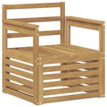 vidaXL 2 Pièce Ensemble de canapés d'extérieur Bois d'Acacia Massif