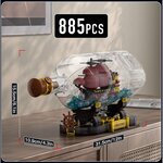 Mould King 10085 - Le mini-ensemble de construction Queen Revenger Ship-In-a-Bottle