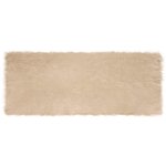 vidaXL Tapis en fausse Tafalla Beige 80 x 200 cm Polyester