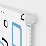 vidaXL Store enrouleur de douche avec cassette largeur du tissu 146 cm