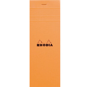 Bloc ORANGE N°8 7,4x21 80F agrafées 80g Q.5x5 RHODIA