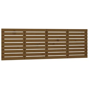 vidaXL Tête de lit murale Marron miel 206x3x63 cm Bois massif de pin