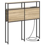vidaXL Tête de lit de rangement Chêne Sonoma 100 cm Bois d'ingénierie