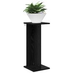 vidaXL Support de Plante 2 pièces Chêne noir 25 x 25 5 x 60 5 cm