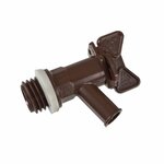 Nature Récupérateur d'eau avec aspect de bois 50 L 38x49 5 cm Marron