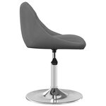 vidaXL Chaises pivotantes à manger lot de 4 Gris foncé Velours