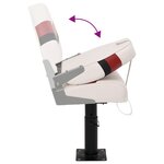 vidaXL Ensemble de sièges de bateau pliables lot de 2 dossier haut