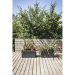 Jardinière 63 L à roulettes  extérieur ou intérieur - 78 x 39 x hauteur 39 cm - Gris anthracite