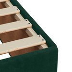 vidaXL Cadre de lit sans matelas vert foncé 120x200 cm velours