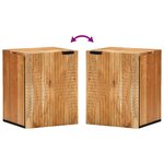 vidaXL Cabinet suspendu de salle de bain Marron 38 x 33.5 x 48 cm