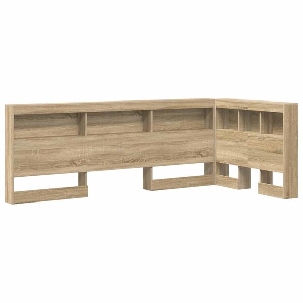 vidaXL Tête de lit de rangement Chêne sonoma 80 cm Bois d'ingénierie