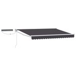 vidaXL Auvent rétractable électrique Anthracite et blanc 3 x 2 m