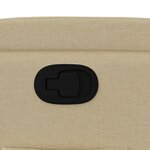 vidaXL Fauteuil inclinable en tissu crème
