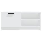 vidaXL Meuble TV Blanc 80x35x36 5 cm Bois d'ingénierie