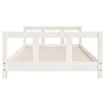vidaXL Cadre de lit pour enfants blanc 90x200 cm bois de pin massif