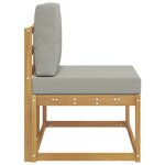 vidaXL Canapé d'extérieur en bout avec coussin Blanc 91 x 63 x 73 cm