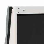 vidaXL Tête de lit capitonnée Gris clair 200 cm Pin massif