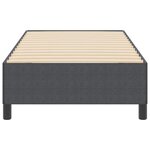 vidaXL Cadre de lit Gris foncé 100 x 200 cm Tissu en velours côtelé