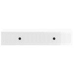 vidaXL Table d'appoint murale Blanc brillant 87 5 x 34 5 x 17 cm