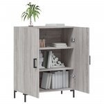 vidaXL Buffet sonoma gris 69 5x34x90 cm bois d'ingénierie
