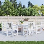vidaXL Coussins de chaise à dossier bas lot de 6 crème mélangé tissu