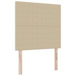 vidaXL Tête de lit LED avec tête de lit Vert gris 100 cm Polyester