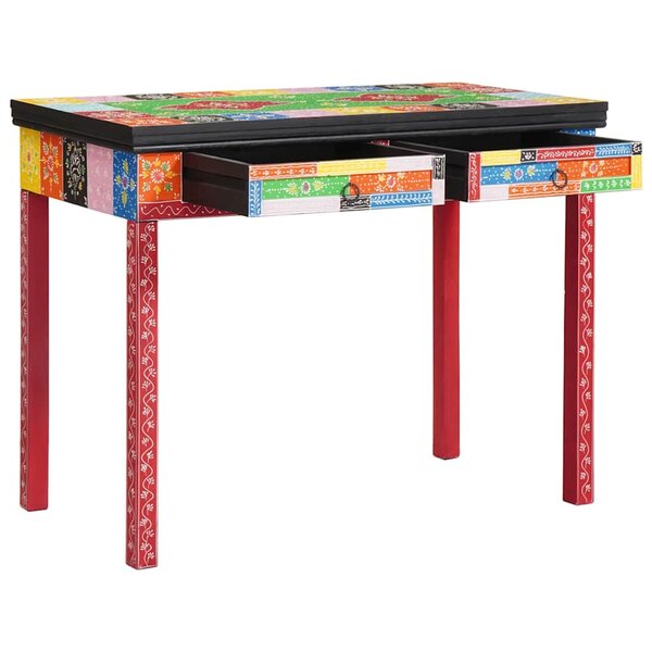 vidaXL Bureau d'écriture avec tiroir Multicolore 100 x 50 x 77 cm