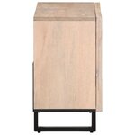 vidaXL Armoire lavabo de bain 62x34x58 cm bois massif de manguier